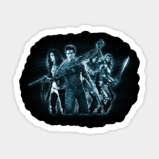 Vintage Dead Characters Movies Retro Sticker